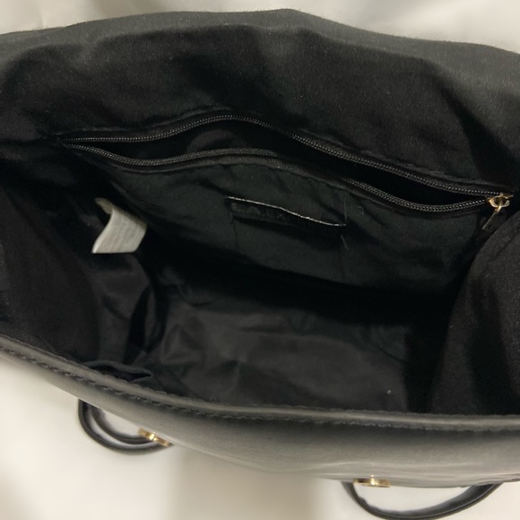 Faux Leather Black Backpack - Picture 2 of 5